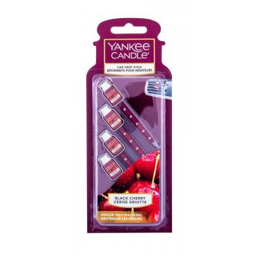 Yankee Candle Black Cherry Vent Stick  4Pc    Unisex (Car Air Freshener)