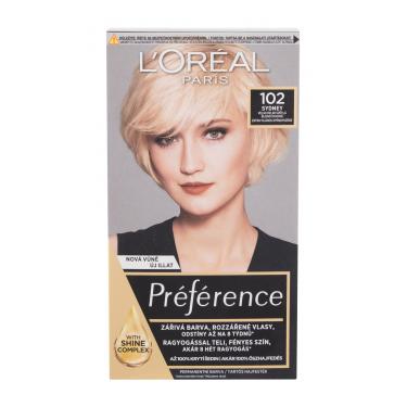 L'Oréal Paris Préférence Féria  60Ml 102 Iridescent Pearl Blonde   Für Frauen (Hair Color)