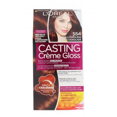 L'Oréal Paris Casting Creme Gloss   48Ml 554 Chilli Chocolate   Für Frauen (Hair Color)