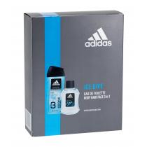 Adidas Ice Dive  Edt 100Ml + 250Ml Shower Gel 100Ml    Für Mann (Eau De Toilette)