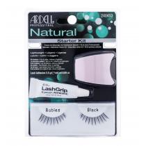 Ardell Natural Babies False Eyelashes 1 Pair + Adhesive Material On Eyelashes 2,5 G + Applicator 1Pc Black   Für Frauen (False Eyelashes)