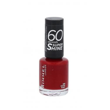 Rimmel London 60 Seconds Super Shine  8Ml 320 Rapid Ruby   Für Frauen (Nail Polish)