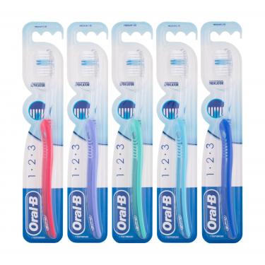 Oral-B 1-2-3 Indicator  1Pc   Medium Unisex (Toothbrush)