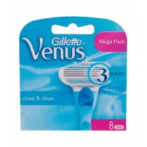 Gillette Venus Close & Clean  8Pc    Für Frauen (Replacement Blade)