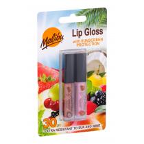 Malibu Lip Gloss  Lip Gloss 1,5 Ml Coconut + Lip Gloss 1,5 Ml Strawberry 1,5Ml   Spf30 Für Frauen (Lip Gloss)