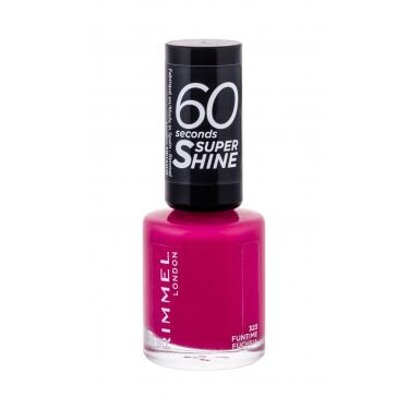 Rimmel London 60 Seconds Super Shine  8Ml 323 Funtime Fuchsia   Für Frauen (Nail Polish)