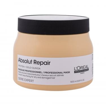 L'Oréal Professionnel Série Expert Absolut Repair Gold Quinoa + Protein  500Ml   Instant Resurfacing Masque Für Frauen (Hair Mask)