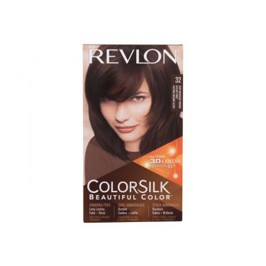 Revlon Colorsilk Beautiful Color 59,1Ml  Für Frauen  (Hair Color)  32 Dark Mahogany Brown