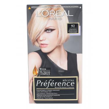 L'Oréal Paris Préférence Récital  60Ml 92   Für Frauen (Hair Color)