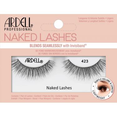 Ardell Naked Lashes 423  1Pc Black   Für Frauen (False Eyelashes)