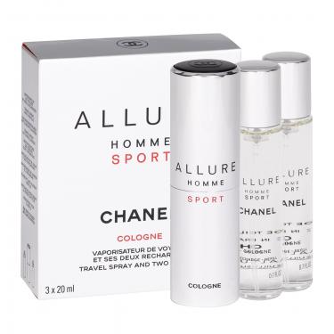 Chanel Allure Homme Sport Cologne   3X20Ml  Twist And Spray  Für Mann (Eau De Cologne)