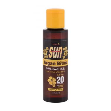 Vivaco Sun Argan Bronz Suntan Oil  100Ml   Spf20 Unisex (Sun Body Lotion)