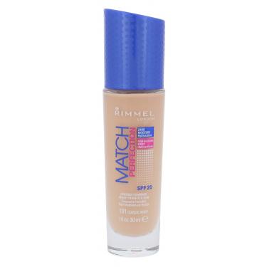 Rimmel London Match Perfection Spf20  30Ml 101 Classic Ivory   Für Frauen (Makeup)