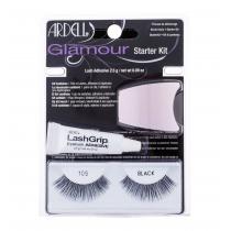 Ardell Glamour 105 1 Pair Of Lashes + Adhesive Lashgrip 2,5 G + Applicator 1Pc Black   Für Frauen (False Eyelashes)