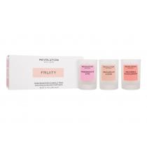 Revolution Home  Mini Scented Candle Trio Scented Candle Set: Pomeranate & Fig 40 G + Redcurrant & Rose 40 G + Nectarine & Blackcurrant 40 G   40G U (Scented Candle) Fruity