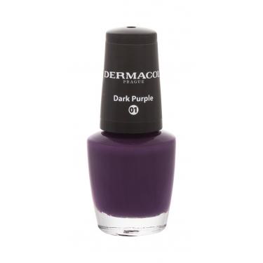 Dermacol Nail Polish Mini  5Ml 01 Dark Purple  Autumn Limited Edition Für Frauen (Nail Polish)