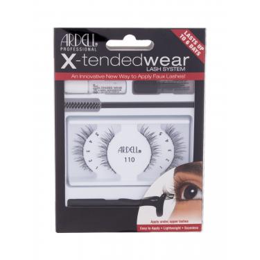 Ardell X-Tended Wear Lash System False Lashes X-Tended Demi Wispies 1 Pair + X-Tended Glue Wear 1 G + Applicator 1 Pc + Remover 1 Pc + Eyelash Brush 1 Pc 1Pc Black  110 Für Frauen (False Eyelashes)