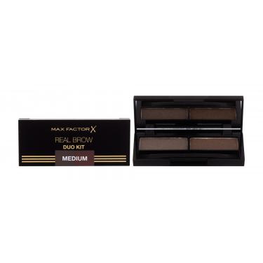 Max Factor Real Brow Duo  3,3G 002 Medium   Für Frauen (Set And Pallette For Eyebrows)