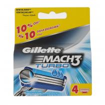 Gillette Mach3 Turbo 3D  4Pc    Für Mann (Replacement Blade)