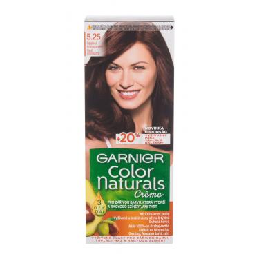 Garnier Color Naturals Créme  40Ml 5,25 Light Opal Mahogany Brown   Für Frauen (Hair Color)