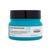 Loreal Professionnel Scalp Advanced      250Ml Für Frauen (Hair Mask) Anti-Oiliness Professional Clay