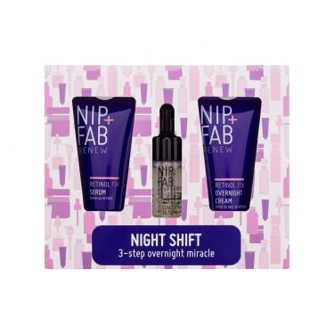 Nip+Fab Renew   Retinol Fix Serum 20 Ml + Retinol Fix Overnight Cream 20 Ml + Retinol Fix Concentrate Extreme 10 Ml Night Skin Cream 3800000101 20Ml W (Skin Serum) Night Shift