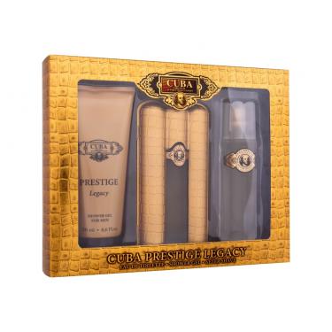 Cuba Prestige Legacy   EDT 90 ml + Shower Gel 200 ml + After Shave Lotion 100 ml Aftershave Water  90ml(Eau de Toilette) für Männer