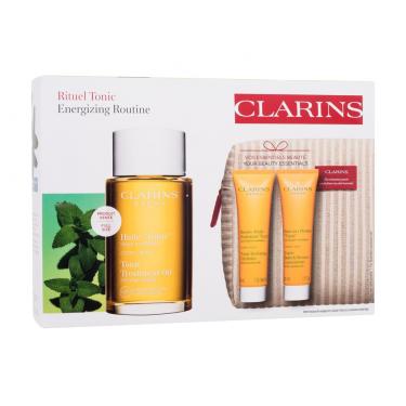 Clarins Aroma   Aroma Tonic Treatment Oil 100 Ml + Aroma Tonic Hydrating Oil-Balm 30 Ml + Aroma Tonic Bath & Shower Concentrate 30 Ml + Cosmetic Bag Cosmetic Bag 2620000101 100Ml W (Body Oil) Tonic Treatment Oil