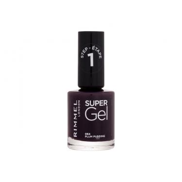 Rimmel London Super Gel Step1 12Ml  Für Frauen  (Nail Polish)  064 Plum Pudding