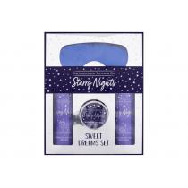 The Indulgent Bathing Co. Starry Nights Sweet Dreams Set 300Ml Lavender And Lime Flower Shower Cream 300 Ml + Lavender And Lime Flower Bath Milk 300 Ml + Lavender And Lime Flower Body Butter 100 Ml + Satin Sleep Mask 1 Pc Für Frauen  (Shower Cream)  