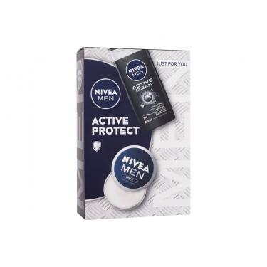 Nivea Men   Men Creme 75 Ml + Shower Gel Men Active Clean 250 Ml Body Cream 6D00000101 75Ml M (Day Cream) Active Protect