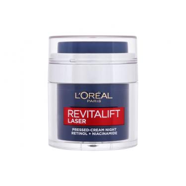 L'Oréal Paris Revitalift Laser Pressed-Cream Night  50Ml   Retinol + Niacinamide Für Frauen (Night Skin Cream)