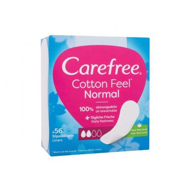 Carefree Cotton Feel      56Pc Für Frauen (Pantyliner) Normal Aloe Vera