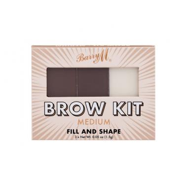 Barry M Brow Kit  4,5G  Für Frauen  (Set And Pallette For Eyebrows)  Medium