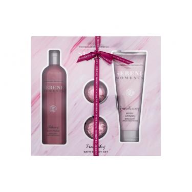 The Indulgent Bathing Co. Serene Moments Nourishing Bath & Body Set 300Ml Relaxing Bath Foam Bergamot, Limet & Patchouli 300 Ml + Moisturising Body Lotion Bergamot, Lime & Patchouli 200 Ml + Bath Bomb 2 X 30 G Für Frauen  Bath Fizzer(Bath Foam)  