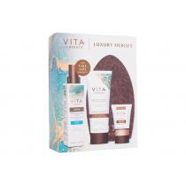 Vita Liberata Luxury Heroes  Fabulous Gradual Self-Tanning Lotion Untinted 200 Ml + Self-Tanning Mist Tinted 200 Ml Medium + Body Blur Body Makeup 30 Ml Medium + Application Glove 1 Pc 200Ml    Für Frauen (Self Tanning Product)