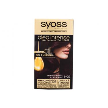 Syoss Oleo Intense Permanent Oil Color 50Ml  Für Frauen  (Hair Color)  3-22 Midnight Bordeaux