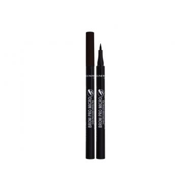 Rimmel London Brow Pro Micro 24Hr Precision-Stroke Pen 1Ml  Für Frauen  (Eyebrow Pencil)  004 Dark Brown