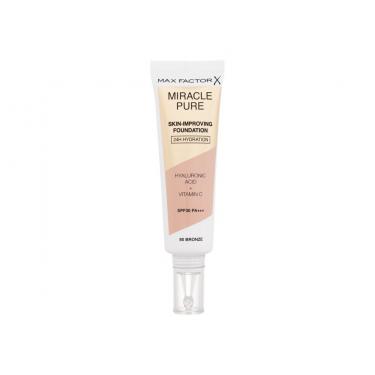 Max Factor Miracle Pure Skin-Improving Foundation 30Ml  Für Frauen  (Makeup) SPF30 80 Bronze