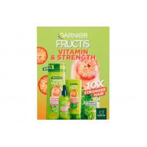 Garnier Fructis Vitamin & Strength  400Ml Fructis Vitamin & Strength Reinforcing Shampoo 400 Ml + Fructis Vitamin & Strength Reinforcing Conditioner 200 Ml + Fructis Vitamin & Strength Anti-Fall Treatment 125 Ml Für Frauen  Hair Serum(Shampoo)  