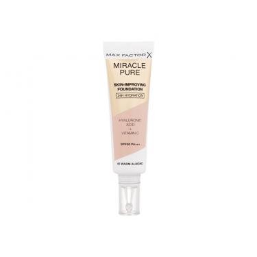 Max Factor Miracle Pure Skin-Improving Foundation 30Ml  Für Frauen  (Makeup) SPF30 45 Warm Almond