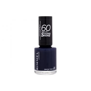 Rimmel London 60 Seconds Super Shine 8Ml  Für Frauen  (Nail Polish)  720 Sea In The Dark