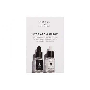 Pestle & Mortar Hydrate & Glow   Pure Hyaluronic Serum 15 Ml + Self-Tanning Skin Serum Glow Drops 15 Ml Self Tanning Product 4N00000101 15Ml W (Skin Serum)