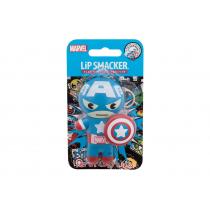 Lip Smacker Marvel Captain America 4G  K  (Lip Balm) Red, White & Blue-Berry 