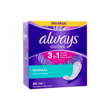Always Daily Fresh      60Pc Für Frauen (Pantyliner) Normal Odour Lock