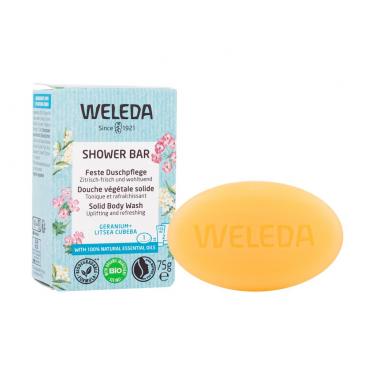 Weleda Shower Bar Geranium + Litsea Cubera  75G    Für Frauen (Bar Soap)