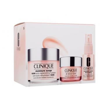 Clinique Moisture Surge Ultra Hydration 125Ml Moisture Surge 100H Auto-Replenishing Day Hydrator 125 Ml + Moisture Surge Face Spray Thirsty Skin Relief 30 Ml +All About Eyes 15 Ml Für Frauen  Facial Lotion And Spray(Day Cream) Travel Exclusive 