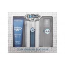 Cuba Prestige Platinum   EDT 90 ml + Shower Gel 200 ml + After Shave Lotion 100 ml Aftershave Water  90ml(Eau de Toilette) für Männer
