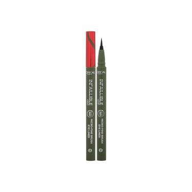 Loreal Paris Infaillible Grip 36H Micro-Fine Brush Eye Liner 0,4G  Für Frauen  (Eye Line)  05 Sage Green