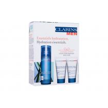 Clarins Men Hydration Essentials 50Ml Men Super Moisture Balm 50 Ml + Men Shampoo & Shower 30 Ml + Men Active Face Wash 30 Ml + Double Serum Eye 0,9 Ml Für Mann  Shampoo(Day Cream)  